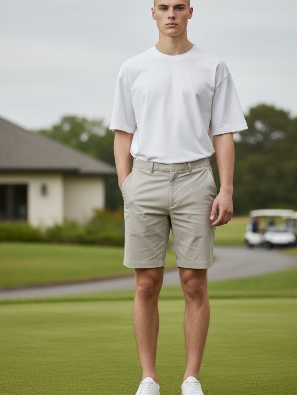 Ralph Lauren RLX Men's Casual Golf Stretch Shorts in Light Beige